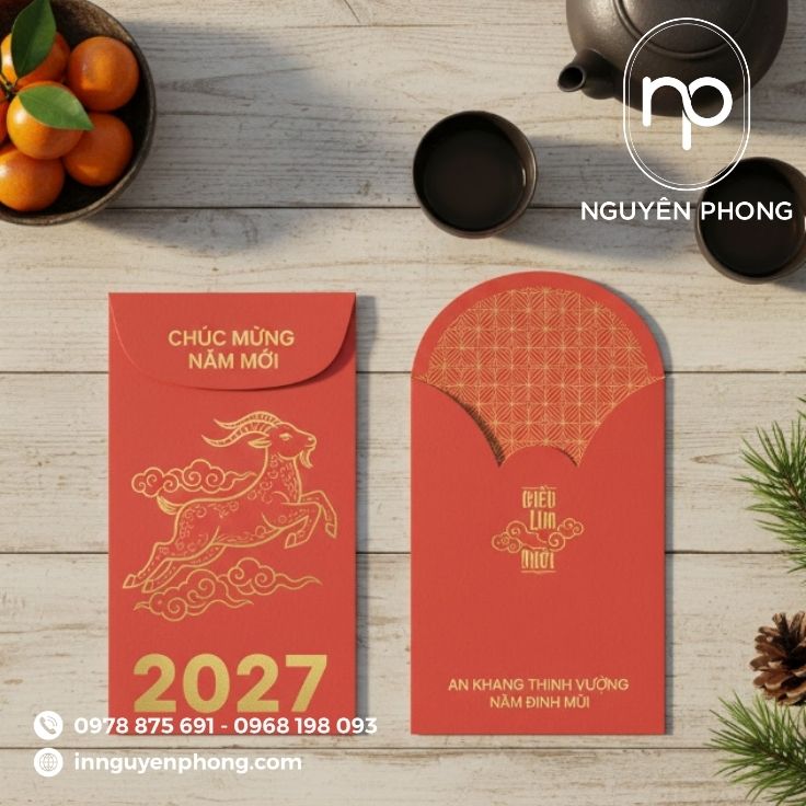 Lì xì đỏ đẹp mừng năm mới